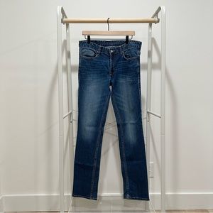 Calvin Klein Medium Wash Blue Jeans, Slim Straight Fit, 32 x 34